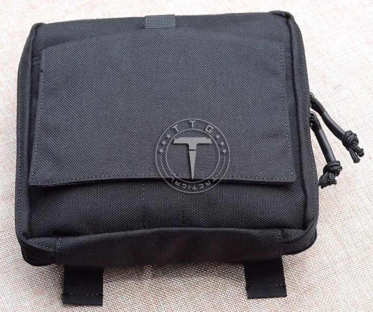 Black TTGTACTICAL Тактический Admin Pouch EDC Molle Военная сумка-Органайзер сумка из 1000D нейлона - Цвет: Black