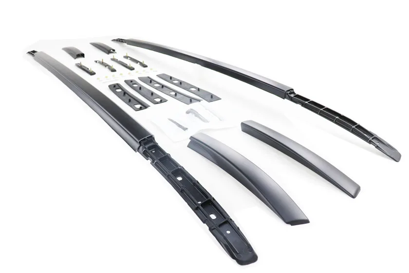 roof rack black Горячий багажник на крышу/рейка на крышу/бар для Mitsubishi Outlander 2013-, крепление из алюминиевого сплава, с помощью винтов, бесплатное сверлильное отверстие, настоящая сильная - Название цвета: roof rack black