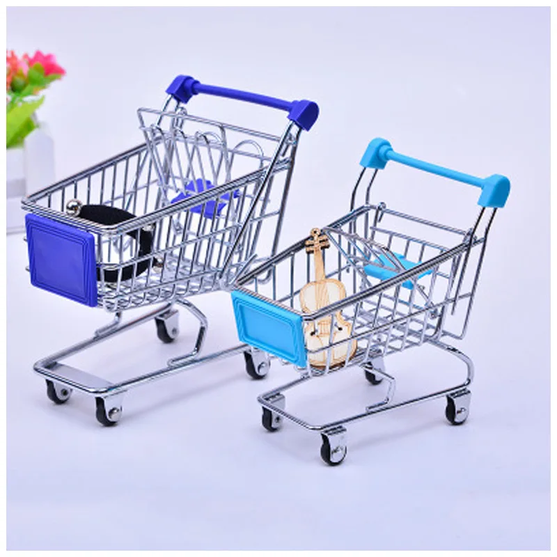 Многоцветная Милая корзина для покупок креативные металлические детские