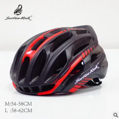 Size M 54-58 cm Велосипедный светодиодный шлем со встроенными задними фонарями для мужчин и женщин для горного велосипеда, гоночный шлем mtb дорожный велосипедный триатлон, мужской шлем - Цвет: Size M 54-58 cm