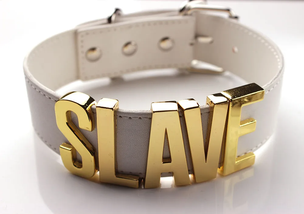 Рабыня чокер рабыня ошейник бондаж Фетиш доминатрикс слово имя воротник Большие