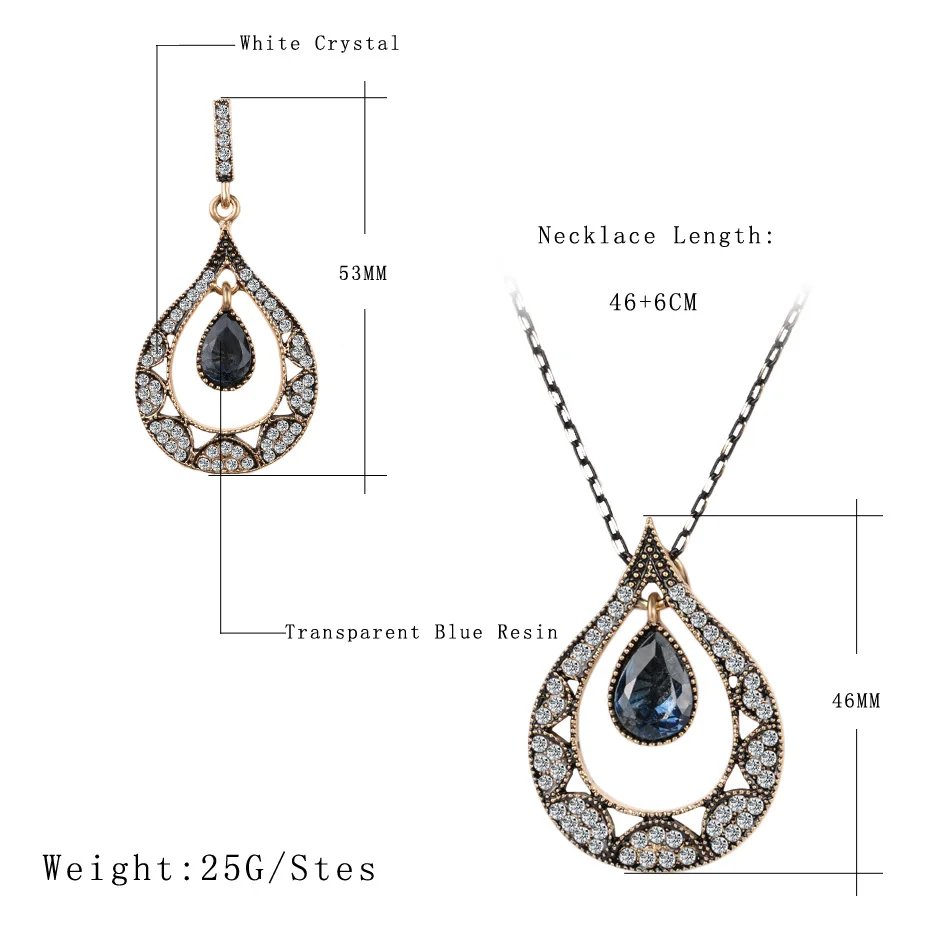 Комплект из колье и серёг с белыми кристаллами | Украшения аксессуары