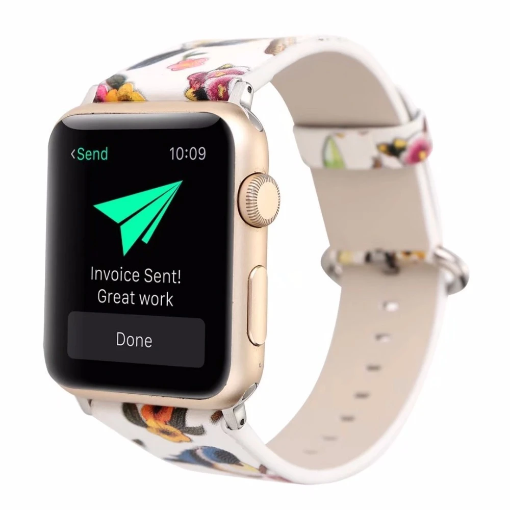Холст и кожа Apple Watch замена группы для Для женщин по FOLOME для 38/42/40/44 мм подходит Apple iWatch 1/2/3/4 Nike Edition