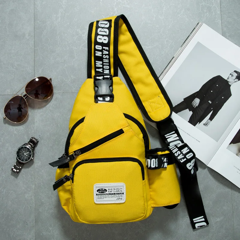 Уличная популярная сумка из ткани Оксфорд пришивная узкая нагрудная для походов