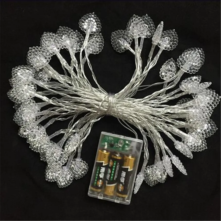 Лидер продаж 8 м 50 светодиодов свадебные украшения рождественские огни AA на