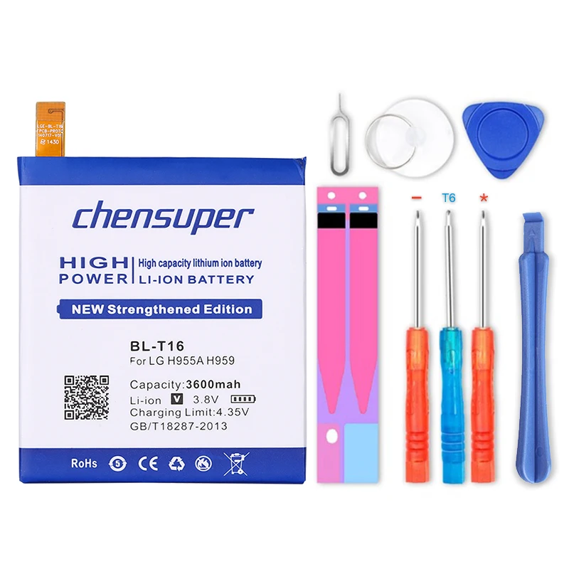 100% оригинал chensuper 3600mAh BL-T16 батарея для LG G Flex 2 Vu 4 Vu4 LS996 H955A H950 H955 H959 US995 + в наличии |