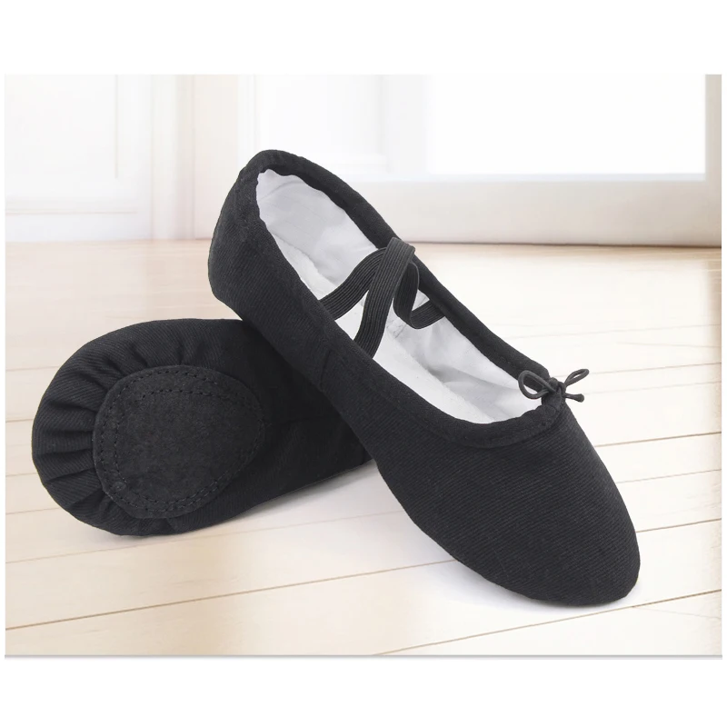 Ballet Shoes Canvas Girls Dance Slippers Split Sole Gymnastics Yoga Dancing Shoes
