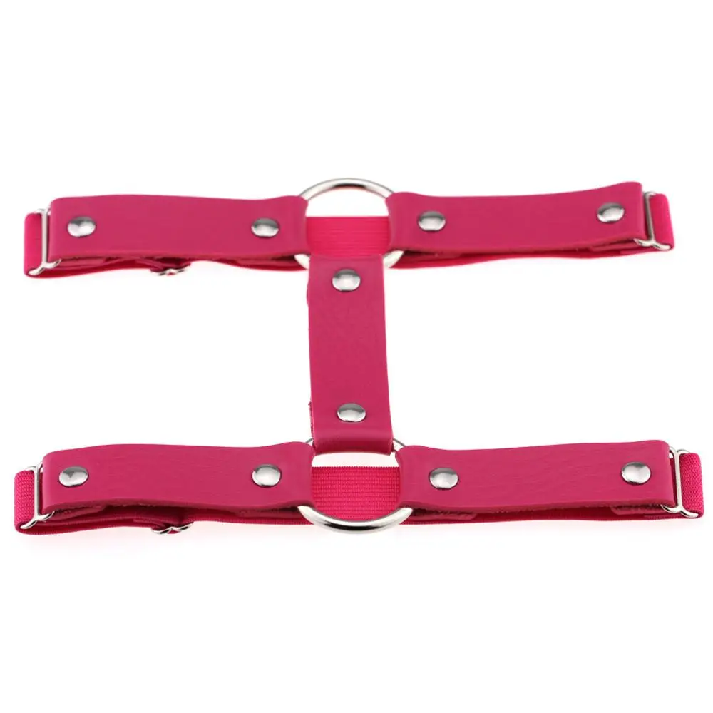 rose red Сексуальные подвязки для ног, для Рейв, готика, цепочка для ног, регулируемая резинка, 2 ряда, панк, жгут, готика, ювелирные изделия, аксессуары - Окраска металла: rose red