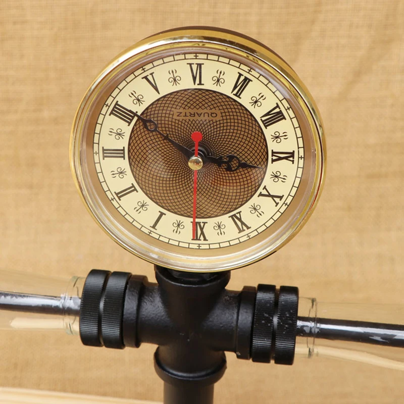 Современная окрашенная искусственная настольная лампа винтажные часы G4 для