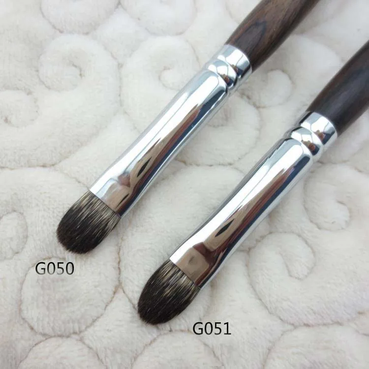 G051 Professional Handmade Makeup Brushes Soft Cat Tail Hair Eye Shadow Brush Ebony Handle Cosmetic Tool Make Up | Красота и здоровье