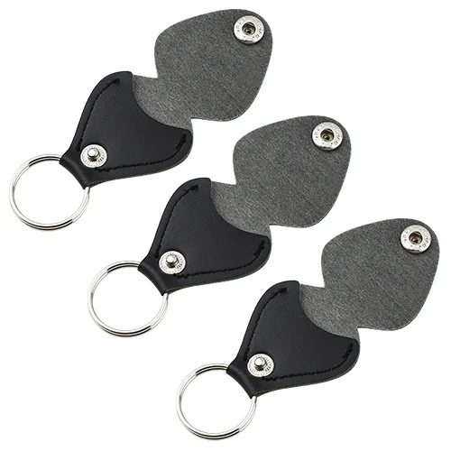

PU Leather Key Chain Guitar Picks Holder Keychain Plectrums Bag Case Supplies YS-BUY