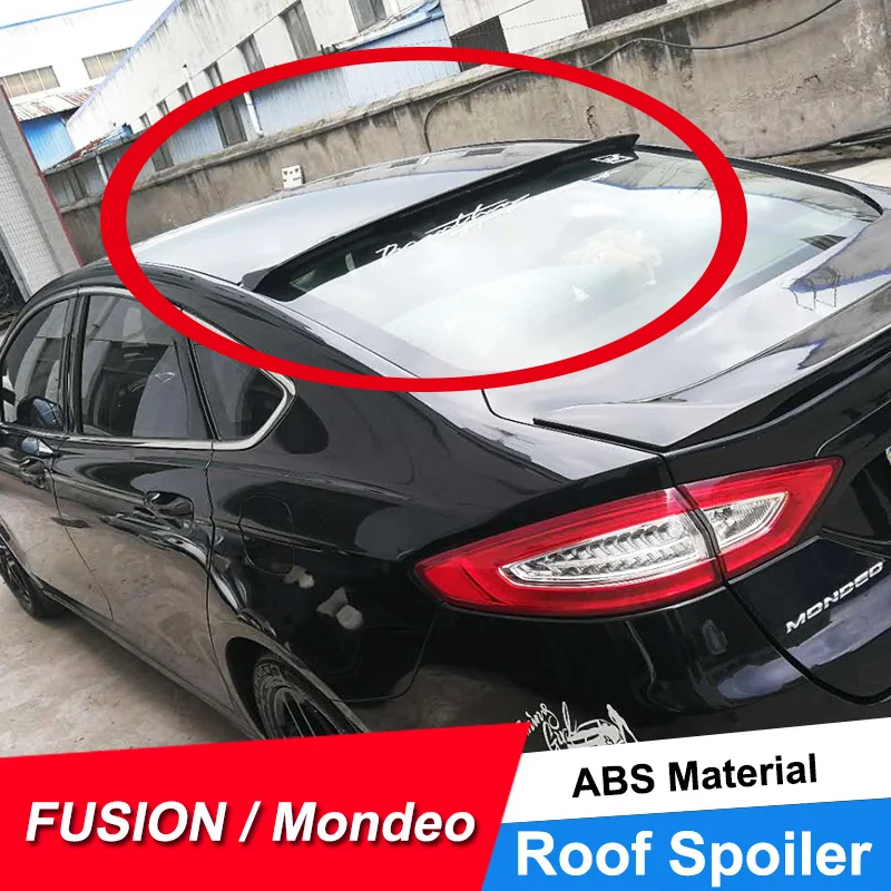JNCFORURC задний оконный спойлер на крышу для Ford Mondeo Fusion 2013 14 15 16 17 абс пластиковый материал задний спойлер на крышу черный белый