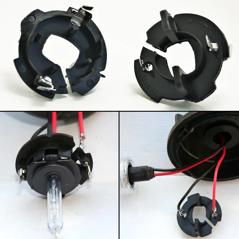 FEELDO 2Pcs Car Bulbs Socket Conversion Adapter For VW(99-10)MK5/Golf/GTI/Rabbit/Jetta H7 Xenon Bulb Installation(Type2) #1335 | Автомобили