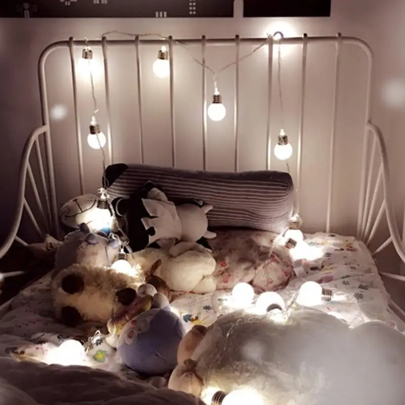 5 м 20 LED Глобус лампа гирлянда свет Крытый Открытый разноцветный светодиодный шар