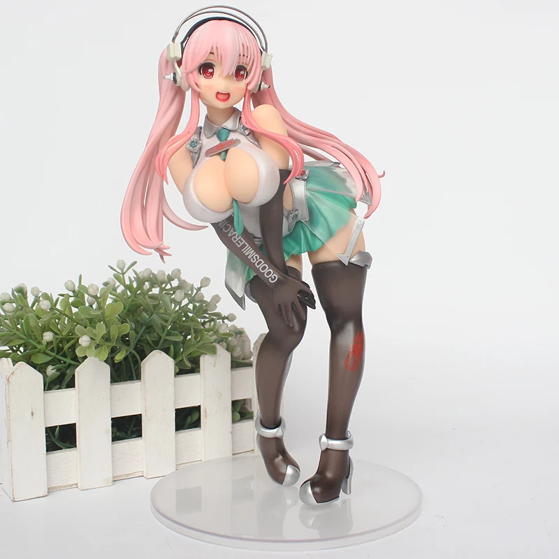 no box Аниме сексуальные девушки SUPERSONICO ПВХ фигурка Супер Sonico Racing girl Ver. Коллекционная модель игрушки - Цвет: no box