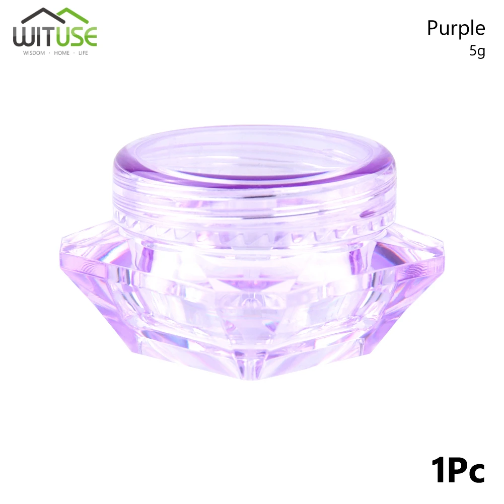 5g Purple Мини-флакон для образцов косметической баночка для косметики горшок контейнер для крема для лица путешествия полезные бутылки и баночки для хранения для крем для губ порошок бальзамный - Цвет: 5g Purple