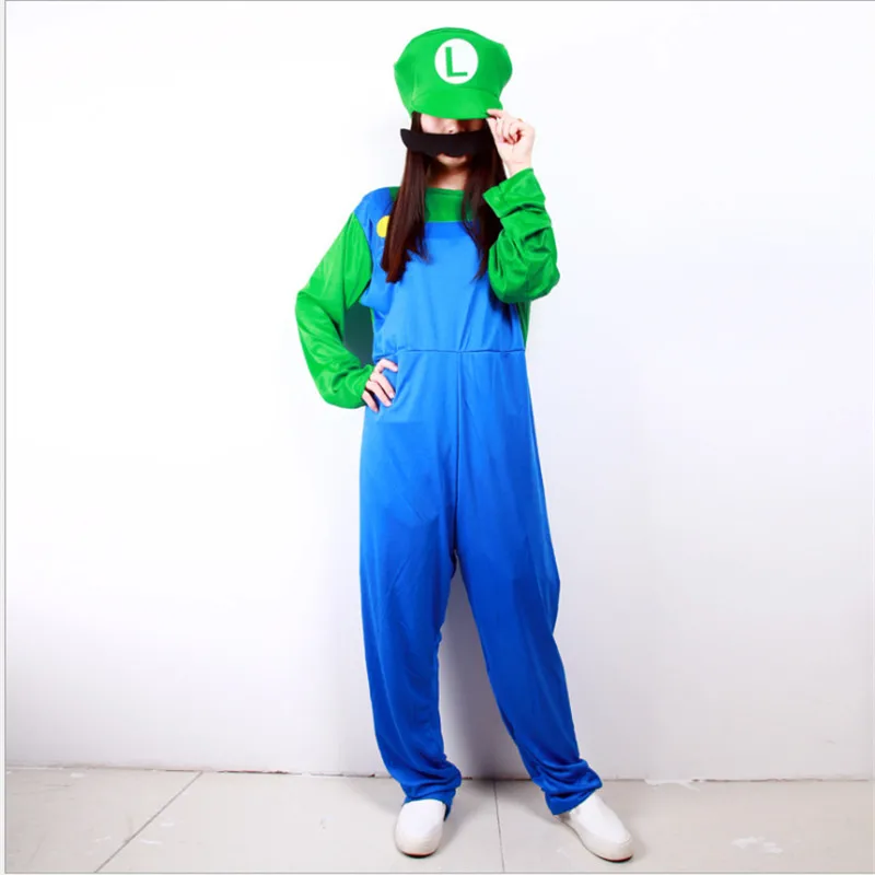 Косплей взрослых и детей Супер Марио Bros танцевальный костюм набор Хэллоуин