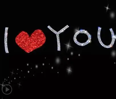 I Love you Автомобиль Лебедь кристалл полный алмаз инкрустированные Стразы Большой gecko Безопасные Автомобильные наклейки Любовь бриллиантовые наклейки Снежинка Горячая-348 - Color Name: I Love you