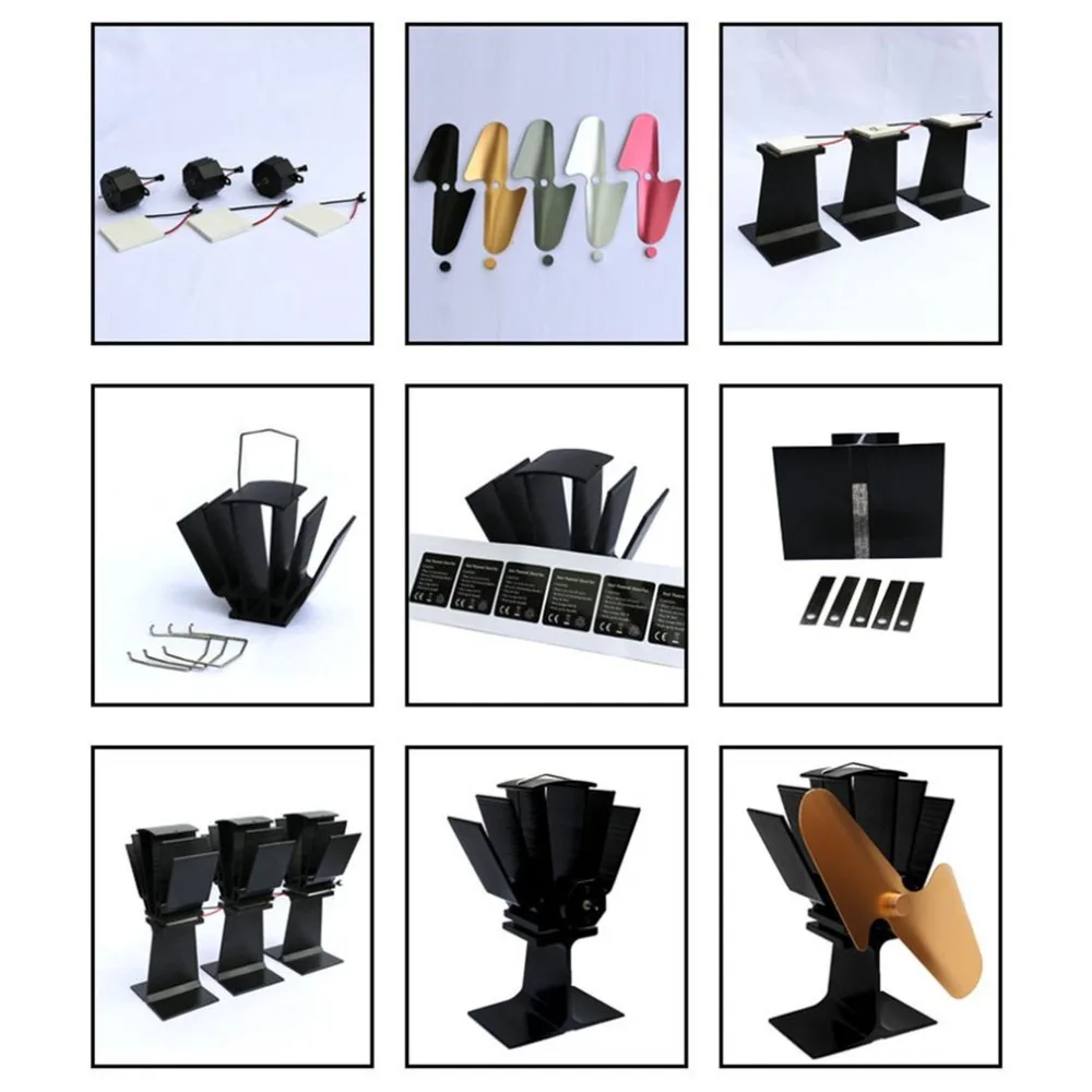 2 лезвия тепла питание вентилятор печки Эко Плита вентиляционный блок плита A70