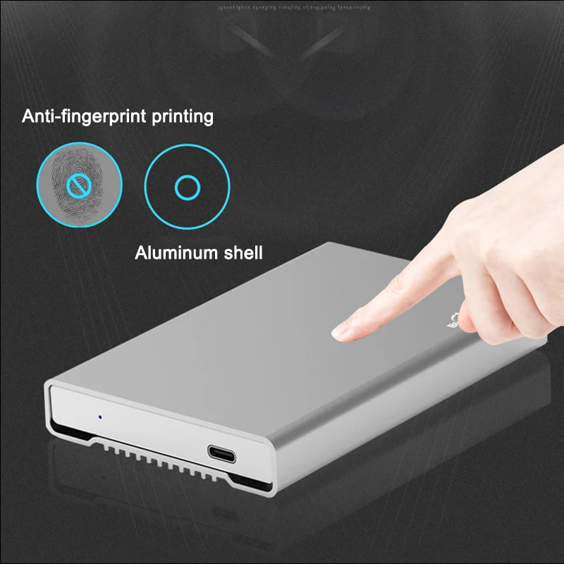 Корпус для жесткого диска usb 3,1 type C полностью металлический алюминиевый жесткий диск caddy 2,5 чехол для внешнего жесткого диска для sata hdd ssd blueendless