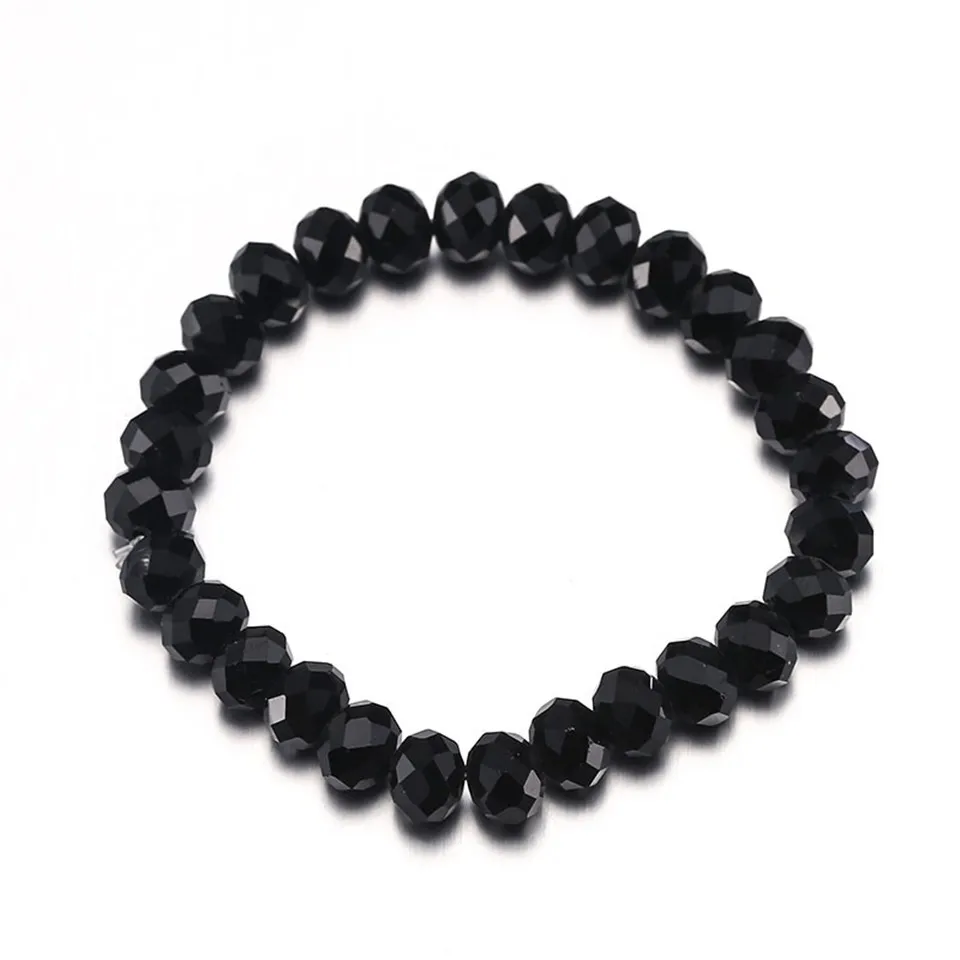 B020018black Модный многослойный браслет с кристаллами, ювелирное изделие, ручная работа, кисточка, глаза слона, цепочка, очаровательный камень, бисерные браслеты для женщин - Окраска металла: B020018black