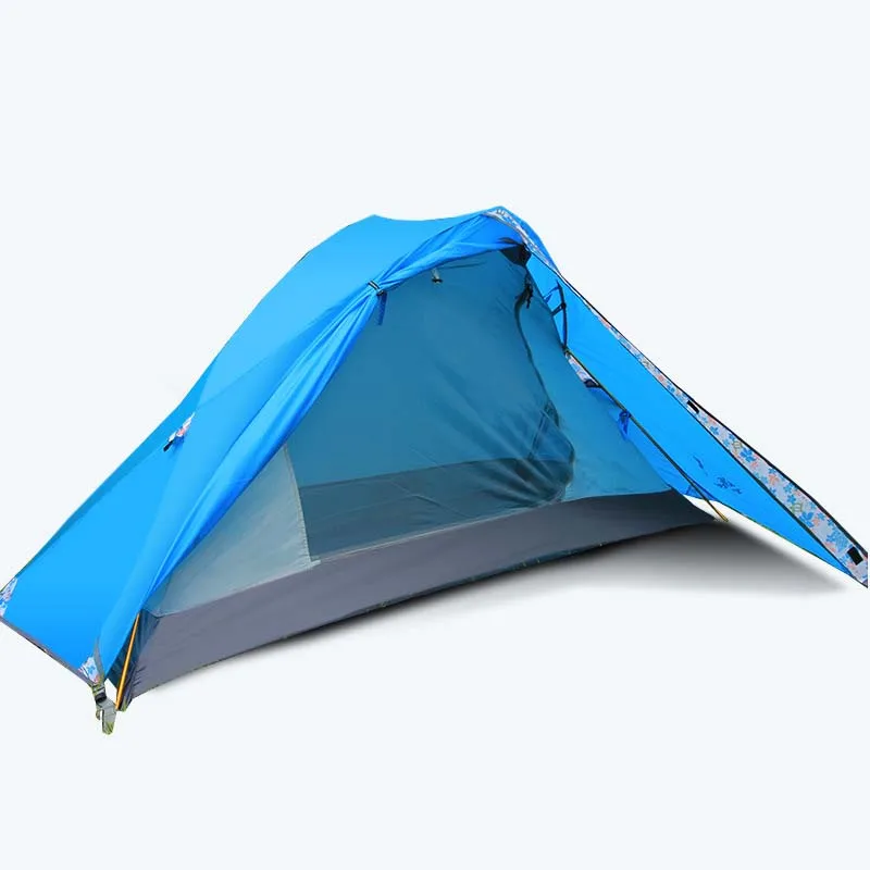 Flytop одиночные палатки для кемпинга ультра-светильник на открытом воздухе Кемпинг Туризм езда Палатки портативный водонепроницаемый 1 человек алюминиевый сплав палатка