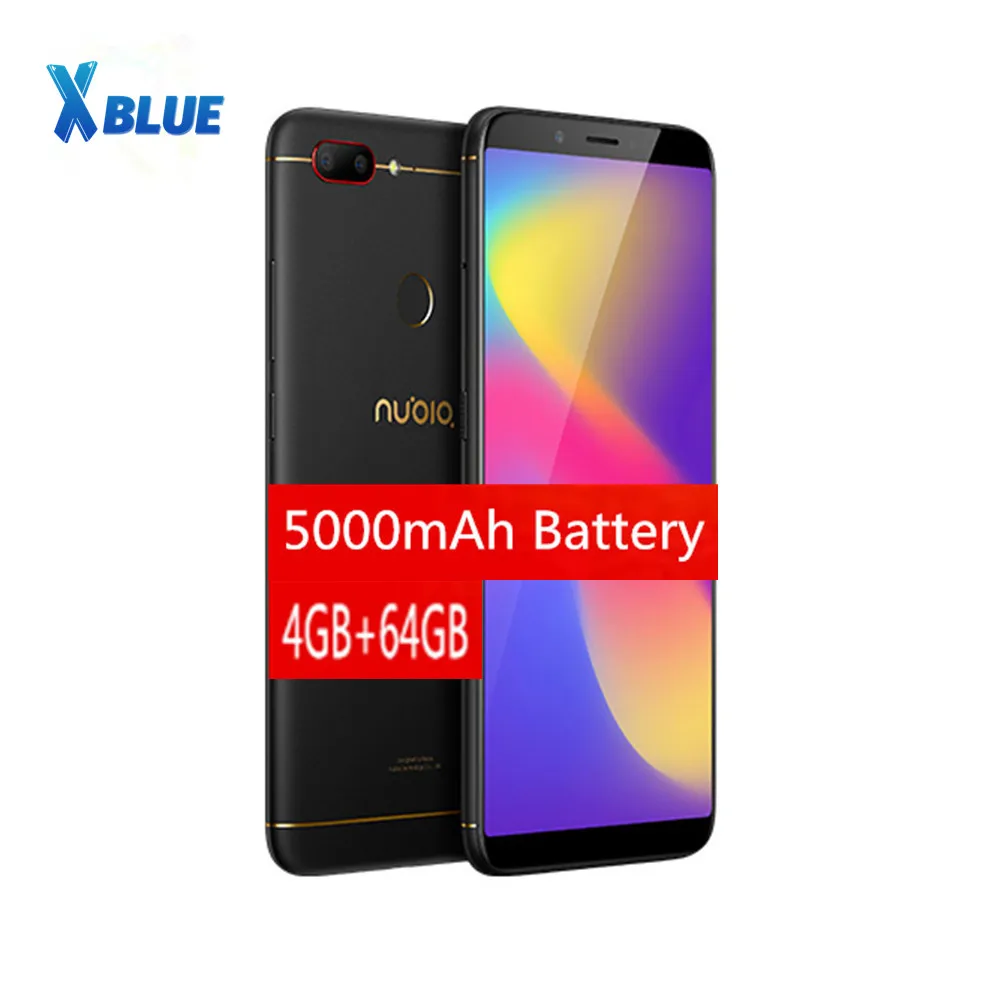 Nubia N3 смартфон с 5 дюймовым дисплеем процессором Snapdragon 6 01 ОЗУ 4 Гб ПЗУ 64 ГБ 5000 мАч 16
