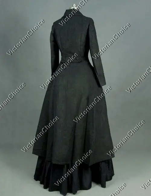 Edwardian Викторианский Даунтон аббатство готическое Черное Платье стимпанк вампир