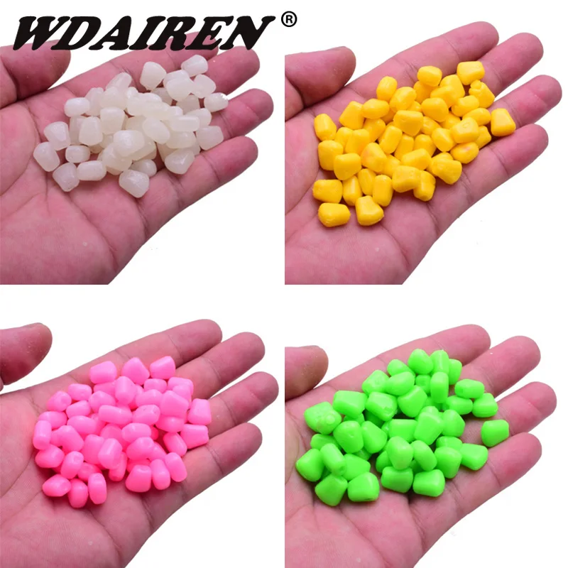 Фото 50 or 100pcs Colored Pop Up Corn Soft Bait Carp Fishing Boilies Flavoured Grass Baits Floating Water Pellet Creamy Silicone Lure №2
