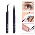 Пинцет из нержавеющей стали для дизайна ногтей, акриловый стразы, инструмент для украшения драгоценных камней, инструмент для самостоятельного нанесения макияжа, гибкий, плоский