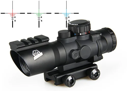 Rifle Scope Canis Latrans Tactical 4x32 Dual Ill. Компактный Тактический прицел Зрительная труба с 1X красной точкой зрения для охоты OS1-0187 - Цвет: Rifle Scope