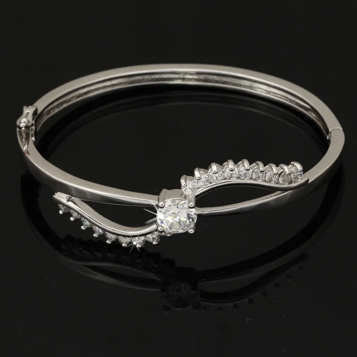 

U7 Luxury Zirconia Bracelets Bangles Women Gift Trendy 2 Colors Fashion Jewelry H429