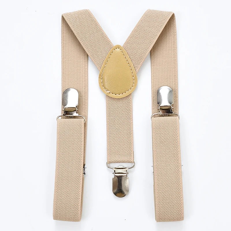 Новые однотонные подтяжки для маленьких мальчиков и девочек детские на y