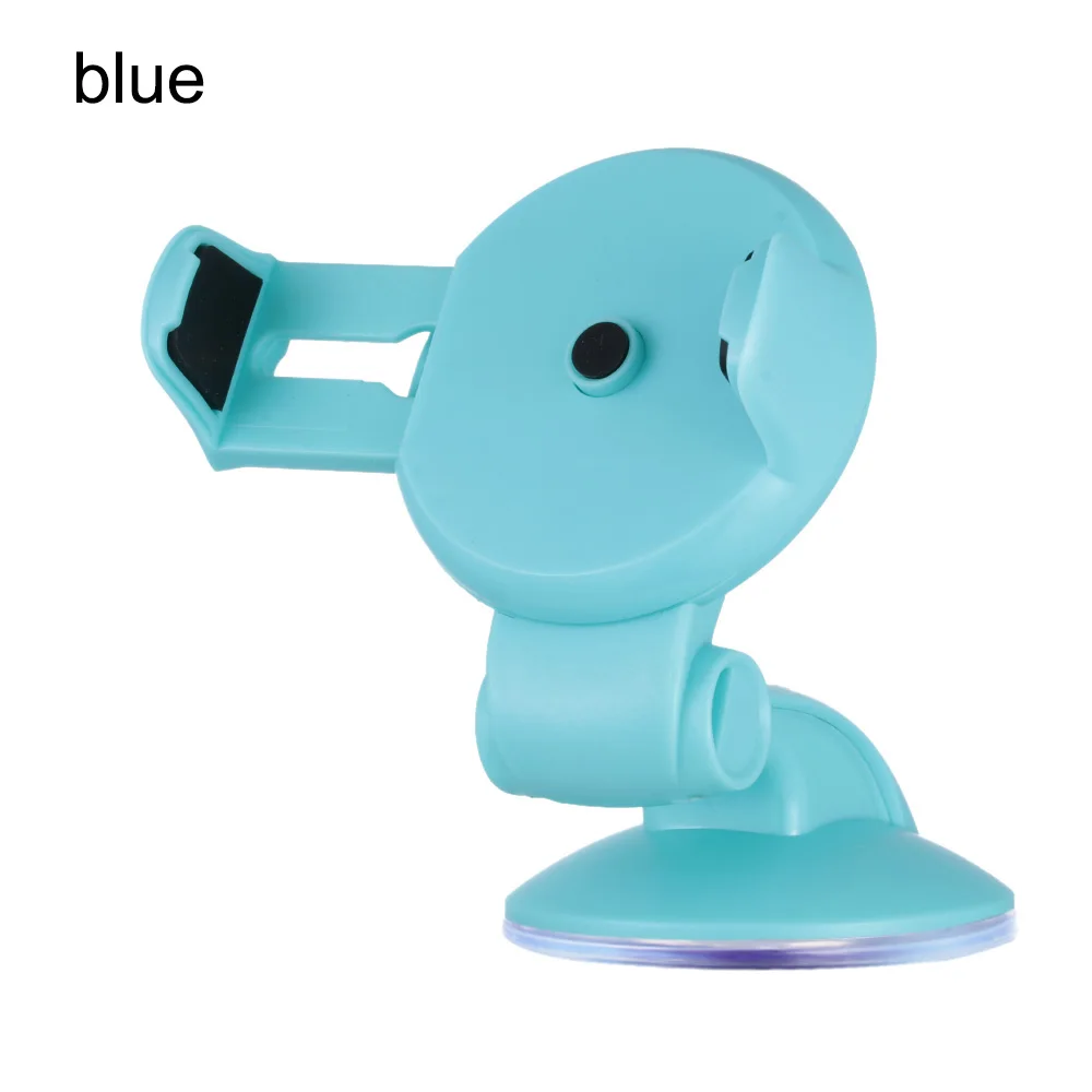 biue 1PC Adjustable Car Phone Holder Suction Cup Windshield Dash Board Stand Universal Holder Auto Interior Accessories - Цвет: biue