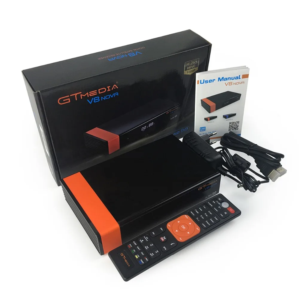Беспроводной цифровой спутниковый ресивер GTMEDIA V8 Nova с поддержкой спутникового EPG DVB-S2 1080P HD спутниковый телевизионный ресивер