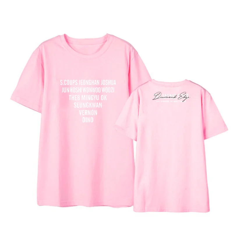 K-pop Seventeen concert the same short-sleeved T-shirt loose men and women around DIAMOND EDGE summer clothes kpop Женская одежда