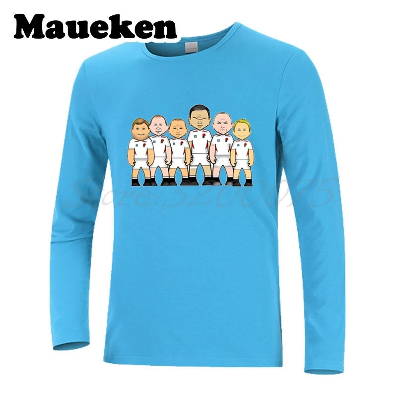 Мужская футболка с длинным рукавом английские легенды Мартин Джонсон Лоуренс