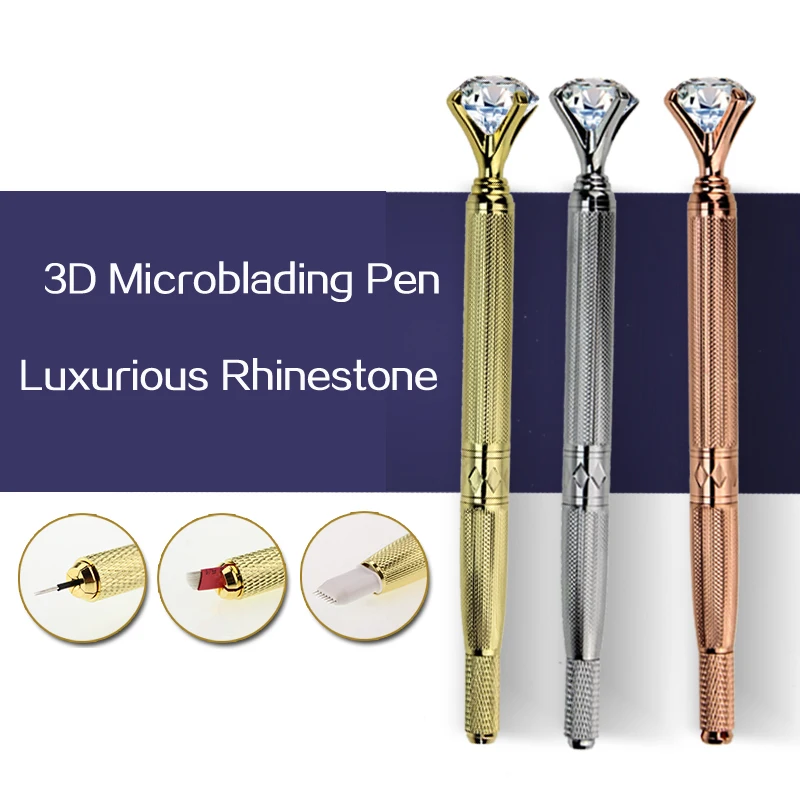 3D Ручка для микроблейдинга ручного татуажа бровей ручка Перманентный макияж