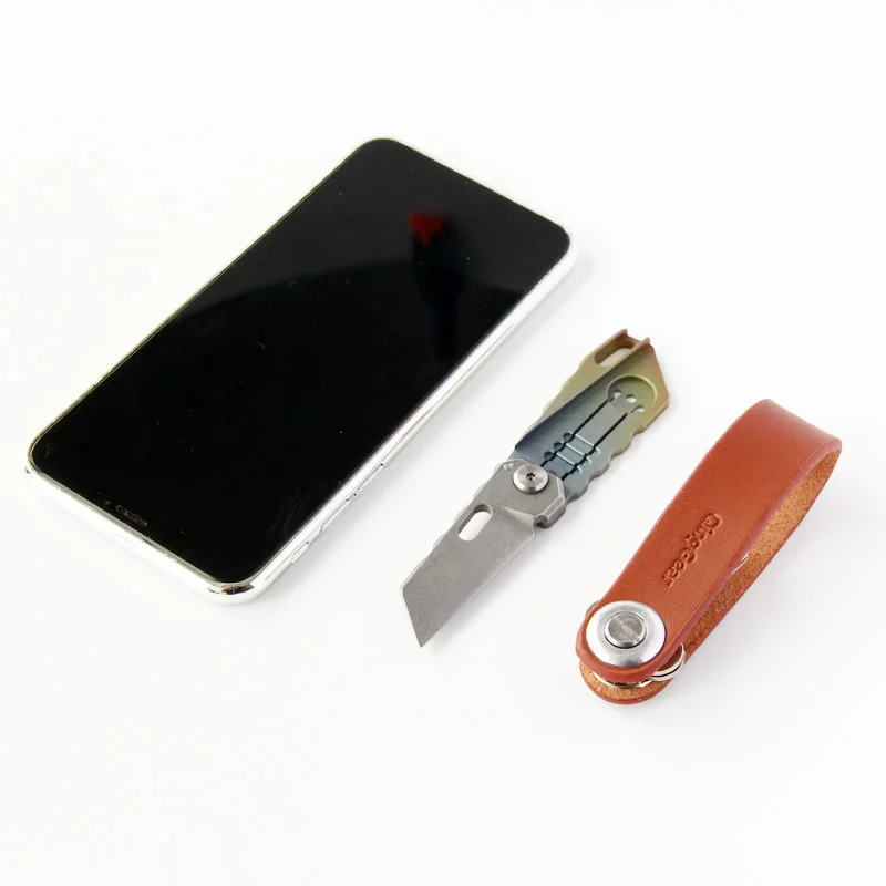 QingGear титановая ручка складной нож S35VN Танто-лезвие EDC брелок Карманный нож для подарка Colletction Кемпинг Мини ножи