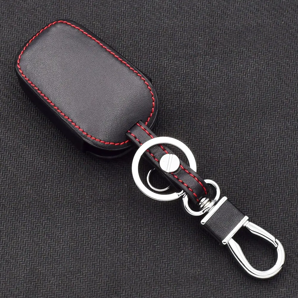 Чехол для ключей из натуральной кожи ATOBABI Chery Tiggo 3 5 ARRIZO 7 E3 E5 Bonus Button Smart Auto Remote Fob Shell
