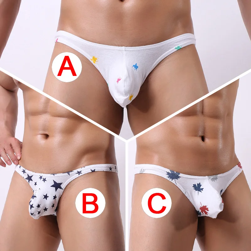 Трусы-танга мужские с принтом Тонги и G-стринги из хлопка джоки сексуальное