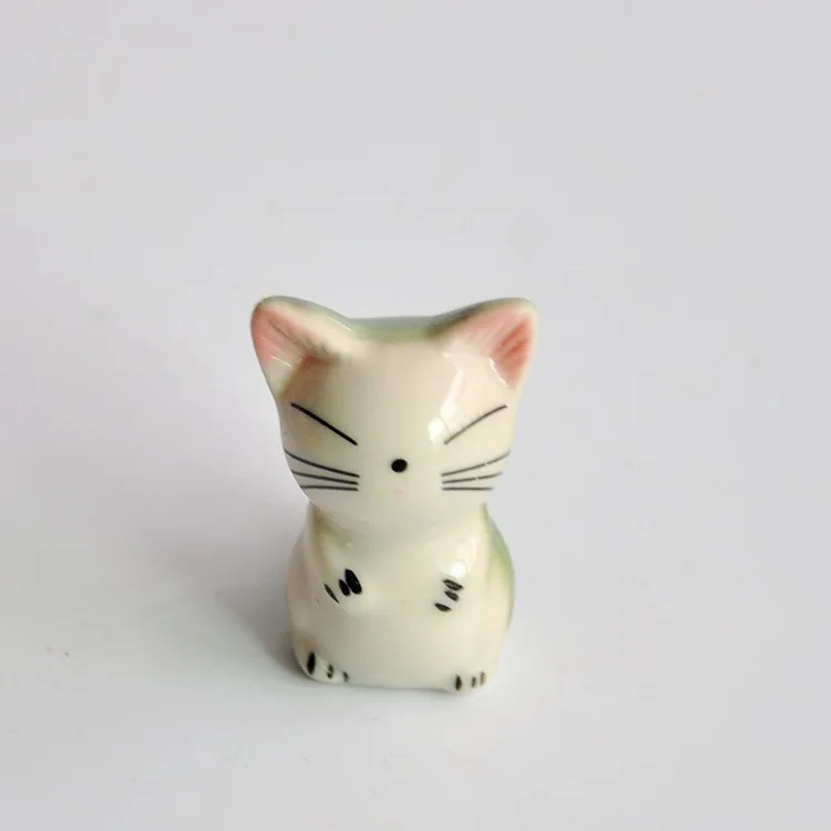2 шт./лот подставка для палочек Lucky Green Cat керамических Подставка столовых приборов