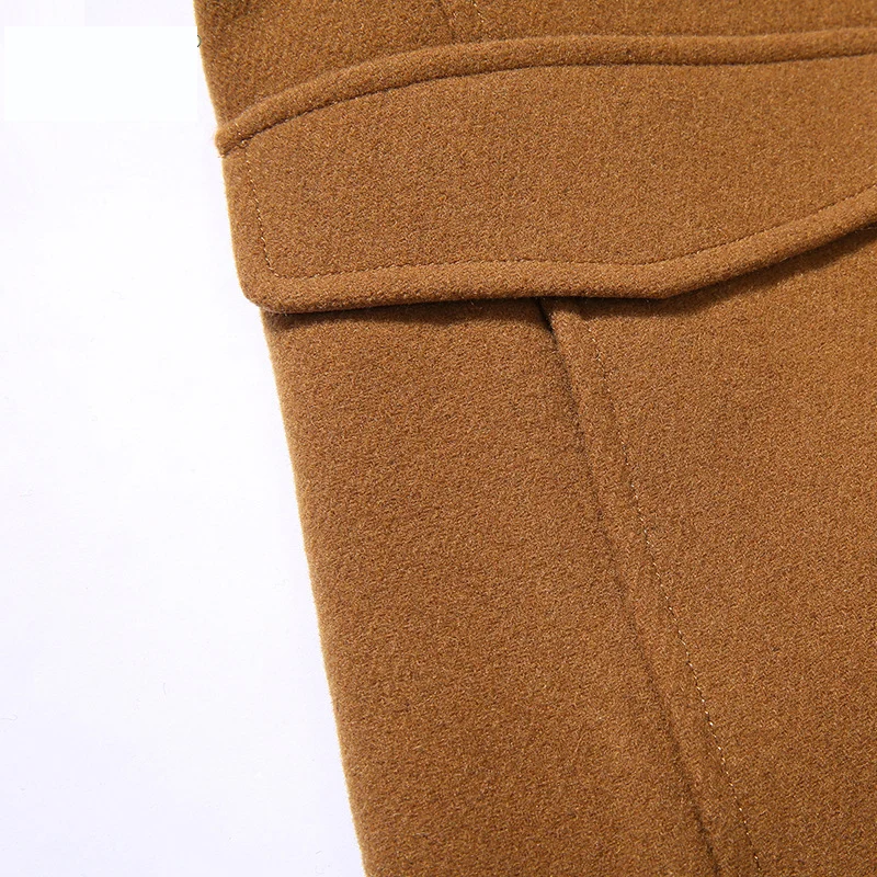 Uniqstore новые зимние Для мужчин шерстяные пальто меховой воротник теплые мужской
