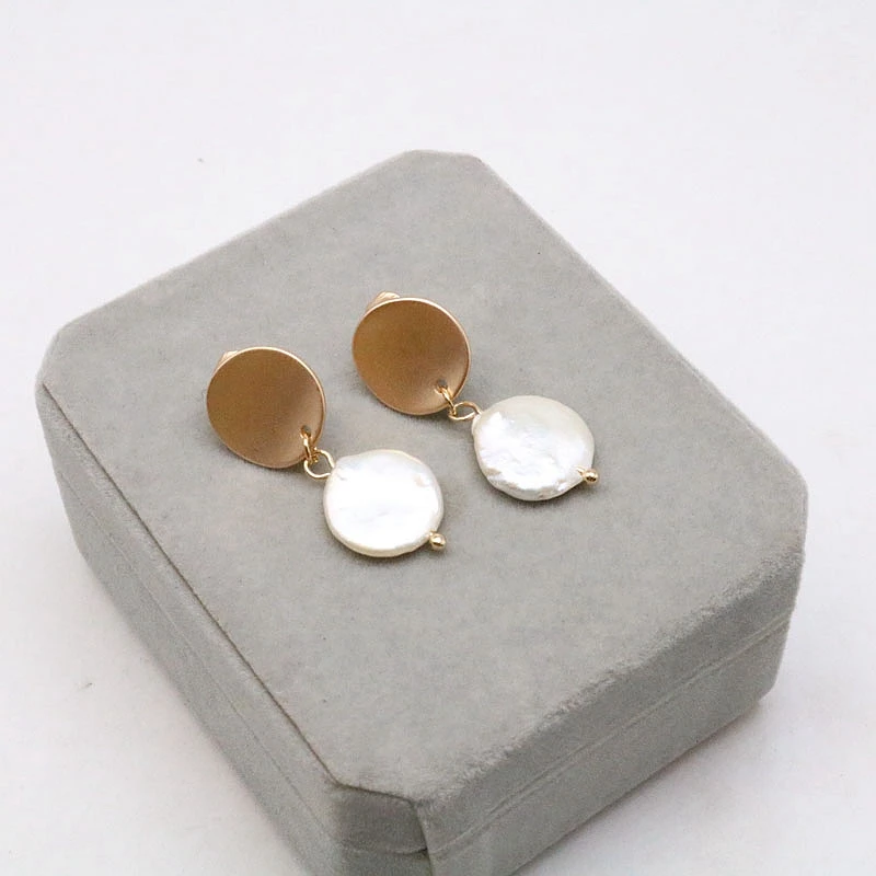 

Cute Design Baroque Pearls Earrings Japan Styles Small Pendant Jewelry