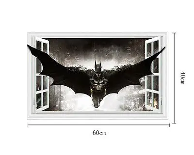 Модные стильные виниловые наклейки на стену с 3D окошками для детской комнаты