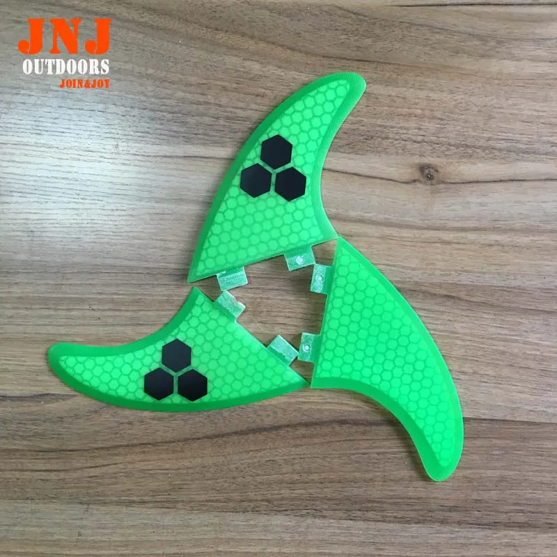 Бесплатная доставка зеленые Стекловолоконные плавники FCS AM XL G7 три комплекта 117x124