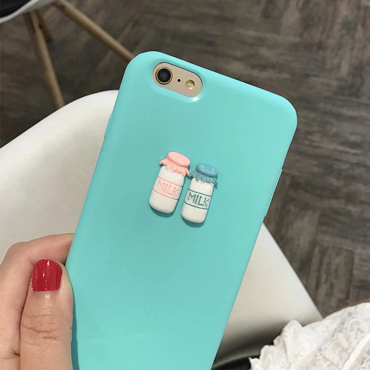 Для iphone 5 6 6s 7 plus 8 X крышка 3D Кофе молока милые конфеты силиконовый TPU чехол для