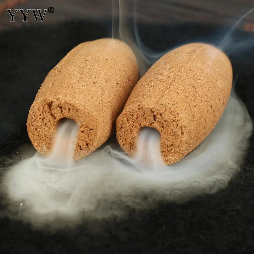 120 шт./кор. сандаловое дерево обратного потока благовоний конусы ручной работы