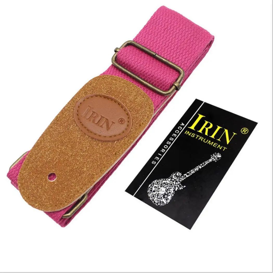 Регулируемый ремень гитары с кожаными концами очень прочный и удобный для