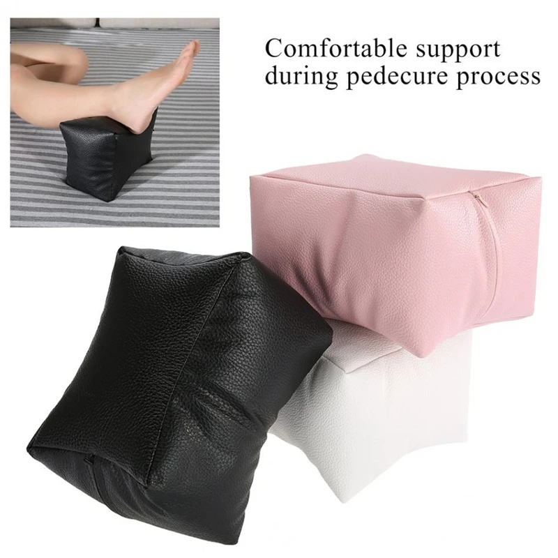 Professional Nail Table Hand Pillow Pink / White Gray Black PU Leather Armrest Cushion Salon Tool Palm Care | Красота и здоровье